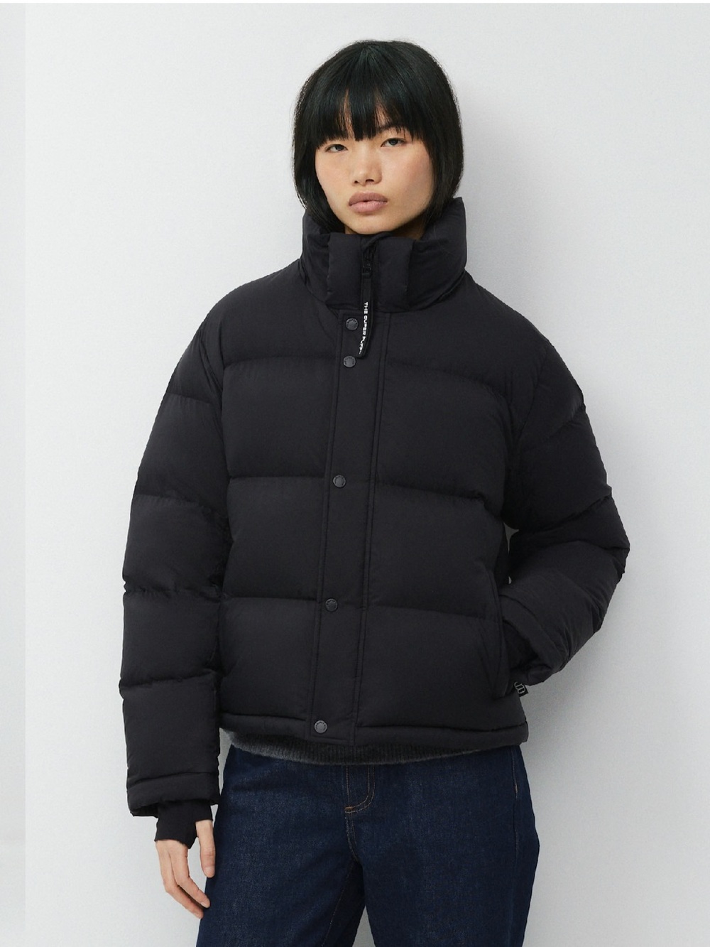 Aritzia The Super Puff Shorty – Matte Black, Size M